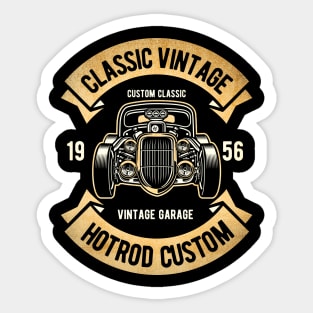 Classic Vintage Hotrod custom Sticker
